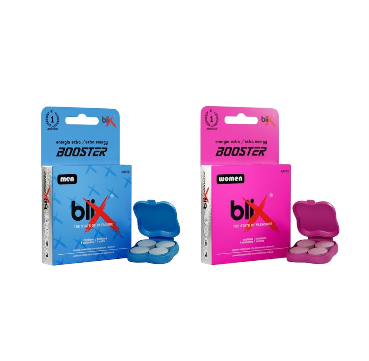Blix Booster Couples Pack Enhancer (Men & Women 4-Packs)